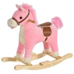 TRUUSK Kinderhobbelpaard Roze - Met Dierengeluiden - Speelgo, Kinderen en Baby's, Speelgoed | Buiten | Speelhuisjes, Verzenden