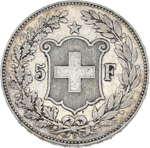 Zwitserland. 5 Francs 1889-B Helvetia, Postzegels en Munten, Munten | Europa | Niet-Euromunten