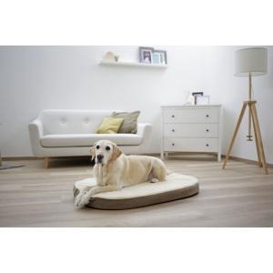 Memory-foam matratze oval 120x72x8cm, grau-beige - kerbl, Animaux & Accessoires, Accessoires pour chiens