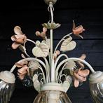 Lustre - Acier, Verre - Fleurs de chandelier Tole