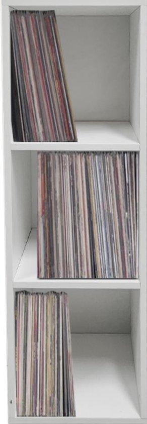 2dekans | VDD Lp platen vinyl opbergkast 3 vakken - wit -, Huis en Inrichting, Woonaccessoires | Overige, Ophalen of Verzenden