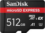SanDisk MicroSDXC Express - 512GB (Geheugenkaarten & accus), Audio, Tv en Foto, Foto | Geheugenkaarten, Verzenden, Nieuw
