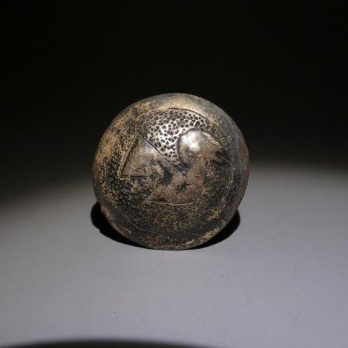 Chimu, Peru Zilver Tamba - Oorbel. 3,5 cm D. 1100 - 1400, Verzamelen, Mineralen en Fossielen