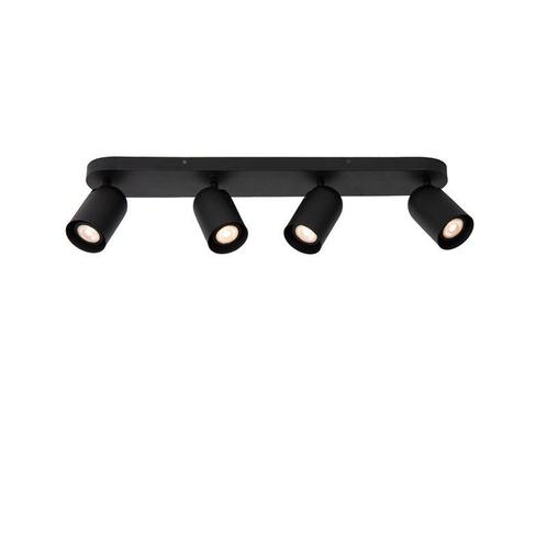 Lucide PUNCH - Plafondspot - 4xGU10 - Zwart -, Huis en Inrichting, Lampen | Spots, Nieuw, Verzenden