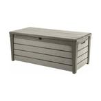 Keter Brushwood kussenbox - 455L - 145x69,7x60,3cm - Taupe, Tuin en Terras, Bergingen en Tuinkasten, Ophalen of Verzenden, Nieuw