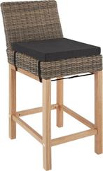 Tweedekans | tectake® - Wicker barkruk Latina - Hoge stoel -, Ophalen of Verzenden, Nieuw