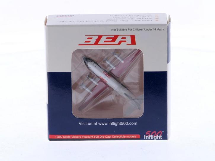 Schaal 1:500 Inflight500 IF5801004 Vickers Viscount 800 B..., Hobby en Vrije tijd, Modelbouw | Vliegtuigen en Helikopters, Zo goed als nieuw