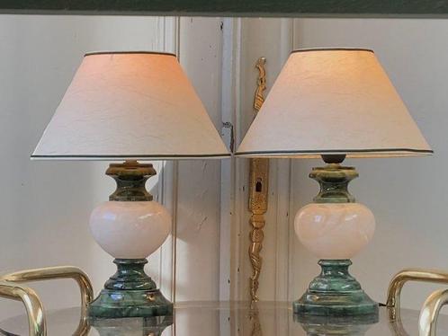 A. La Milagrosa - Tafellamp (2) - Albast, Marmer, Antiek en Kunst, Curiosa en Brocante