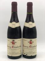 2 x 75cl Gevrey-Chambertin Cote de Nuits Mortet 1993 (rood), Ophalen of Verzenden, Nieuw, Frankrijk, Rode wijn