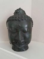 Groen gepatineerd Buddha hoofd - Beeld - Azië (Zonder