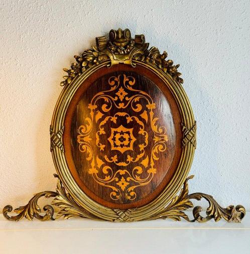 Lijst- Adorno Artistieke Marqueterie - Brons, Hout, Antiek en Kunst, Antiek | Overige Antiek