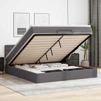 vidaXL Bed poef met matrassen en LEDs 180x200cm kunstleer, Verzenden, Nieuw