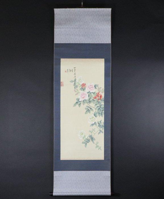 (Ensemble de 2) Rouleaux fleurs et oiseaux par Ryoun () et, Antiek en Kunst, Antiek | Overige Antiek