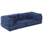 vidaXL Kussen Blauw 140 x 70 x 36 cm Polyester, Huis en Inrichting, Woonaccessoires | Kussens, Verzenden, Nieuw