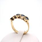 Ring - 18 karaat Geel goud Saffier, Nieuw