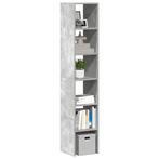 vidaXL Boekenkasten 2 st stapelbaar 30x30x80cm bewerkt hout, Huis en Inrichting, Verzenden, Nieuw