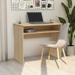 vidaXL Bureau 90x50x74 cm bewerkt hout sonoma eikenkleurig, Huis en Inrichting, Bureaus, Verzenden, Nieuw