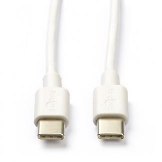 HTC oplaadkabel | USB C  USB C 2.0 | 1 meter (Wit), Telecommunicatie, Mobiele telefoons | Toebehoren en Onderdelen, Verzenden