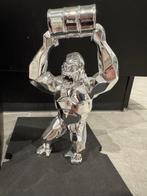 Richard Orlinski (1966) - Beeld, Kong Baril argent/silver -
