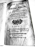 Déjean  distillateur - Traité raisonné de la distillation,, Antiquités & Art, Antiquités | Livres & Manuscrits