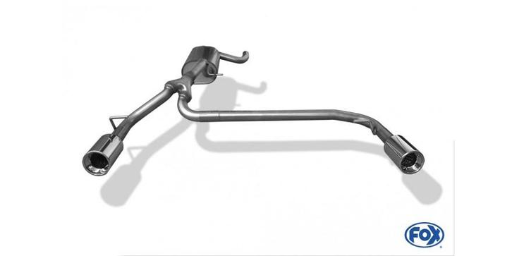 FOX Ford Focus II hatchback facelift einddemper uitlaat rech, Auto-onderdelen, Uitlaatsystemen, Nieuw, Verzenden