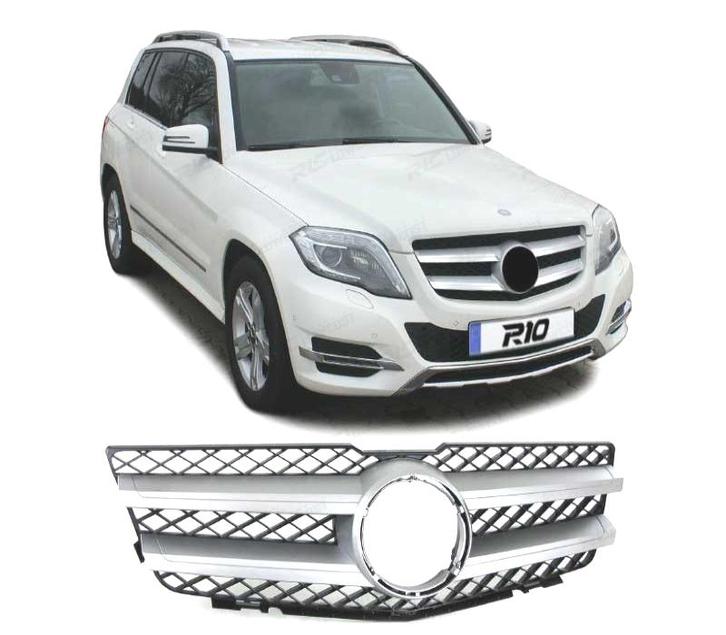 CALANDRE POUR MERCEDES GLK X204 08-12 LOOK AMG NOIR ARGENT, Auto-onderdelen, Carrosserie, Verzenden