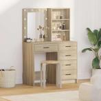 vidaXL Kaptafel met lade 2 pcs Bruin 50 x 41 x 135 cm, Huis en Inrichting, Tafels | Kaptafels, Verzenden, Nieuw