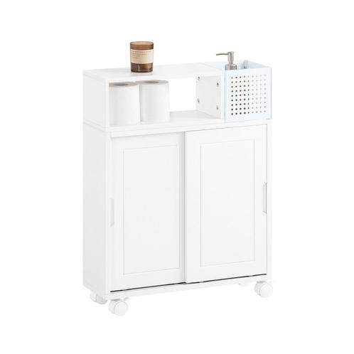 Tweedekans | SoBuy Badkamerkast met Wielen - Smal - 69 x 52, Huis en Inrichting, Badkamer | Badkamermeubels, Ophalen of Verzenden