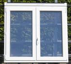 pvc raam , chassis , venster 125 x 120 wit / zwart ral 9004, Doe-het-zelf en Bouw, 75 tot 150 cm, Kunststof, Raamkozijn, Nieuw