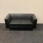 2-zits bank zwart skai leder, (bxd) 145x75 cm, zwart -, Bureau