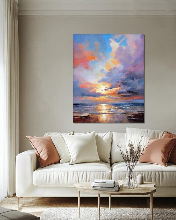 Chrystian Milanowski - Sunset Beach - XL, Antiquités & Art, Art | Objets design