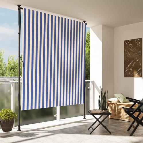 vidaXL Rolgordijn voor buiten 150x270 cm stof en staal blauw, Jardin & Terrasse, Protection solaire, Envoi
