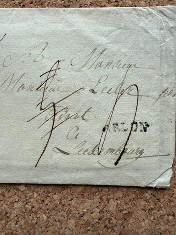 België 1810 - Rare précurseur 1810 lineair merkteken Arlon beschikbaar voor biedingen