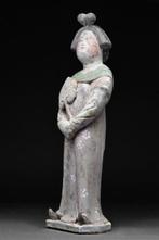Oud Chinees, Tang-dynastie Keramiek Vette Dame Figurine -, Antiek en Kunst