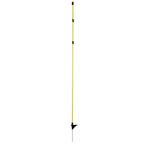 Ovale glasvezelpaal geel met metalen punt, 152 cm - kerbl, Nieuw
