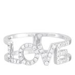 Ring - 14 karaat Witgoud, 14K witgoud 0,35 ct diamanten, Handtassen en Accessoires, Ringen, Nieuw