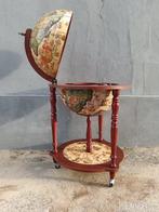 Bar - Bois, pâtes - Mueble-bar en forme de globe terrestre,, Antiek en Kunst, Curiosa en Brocante