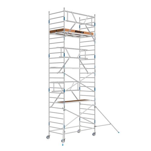 ALX rolsteiger 135 x 8.2m WH met AGS Voorloopleuning, Doe-het-zelf en Bouw, Steigers, Verzenden