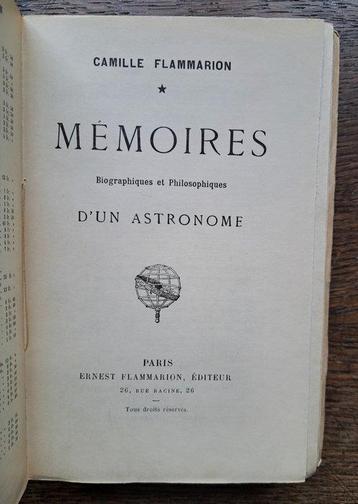 Camille Flammarion [ joint une lettre autographe de