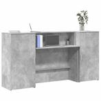 vidaXL Receptiebalie 200x50x103,5 cm bewerkt hout betongrijs, Huis en Inrichting, Verzenden, Nieuw