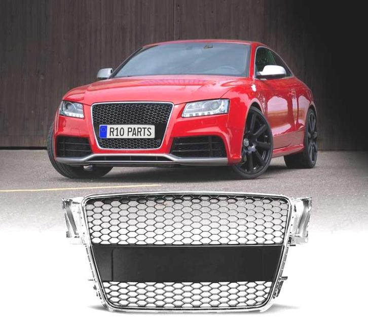 CALANDRE POUR AUDI A5 07-11 CHROMÉ LOOK RS, Auto-onderdelen, Carrosserie, Verzenden