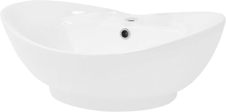 Wastafel - Keramiek - 59x20,5x39,5 cm - Wit - ML-Design, Huis en Inrichting, Overige Huis en Inrichting, Verzenden