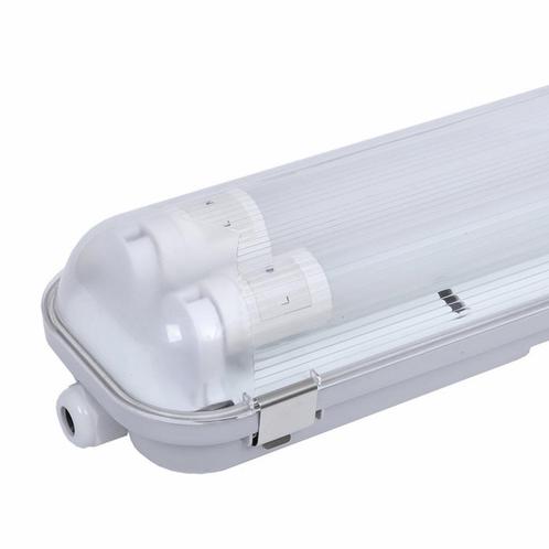 IP65 Polycarbonaat TL Armatuur voor 2 LED Buizen 120CM, Tuin en Terras, Buitenverlichting, Nieuw, Led, Netvoeding, Verzenden