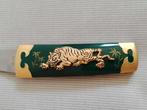 Couteau de collection Franklin Mint – Tigre plaqué or -, Antiek en Kunst