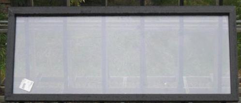 aluminium raam , chassis , venster 191 x 80 zwart ral 9005, Doe-het-zelf en Bouw, Raamkozijnen en Schuifdeuren, Inclusief glas