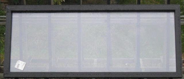 aluminium raam , chassis , venster 191 x 80 zwart ral 9005, Doe-het-zelf en Bouw, Raamkozijnen en Schuifdeuren, Inclusief glas