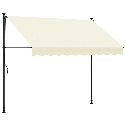 Uittrekbare Luifel Creme - Tweede Kansje - 40% Korting!, Tuin en Terras, Zonneschermen, 250 cm tot 450 cm, Nieuw, Uitvalscherm