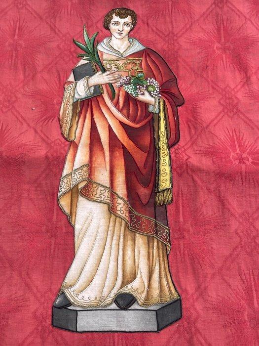 processievaandel Sint-Vincentius - Antiek - Zijde -, Antiek en Kunst, Kunst | Niet-Westerse kunst