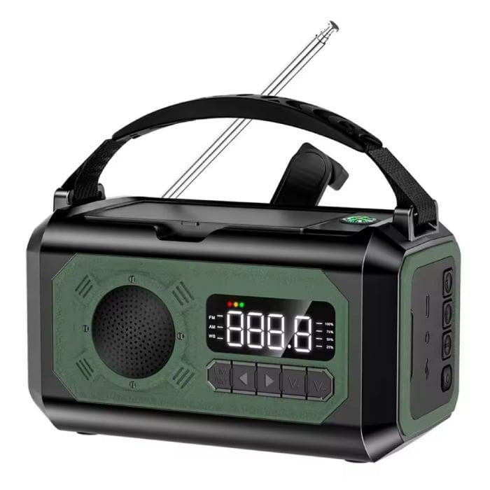 12000mAh Radio Powerbank op Zonne-energie met Dynamo -, Telecommunicatie, Powerbanks, Nieuw, Verzenden