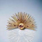 Broche Vintage 18k geweldige gouden broche diamanten, Bijoux, Sacs & Beauté